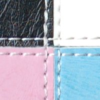 color swatch from the Black/White/Pink/Blue Vani purse