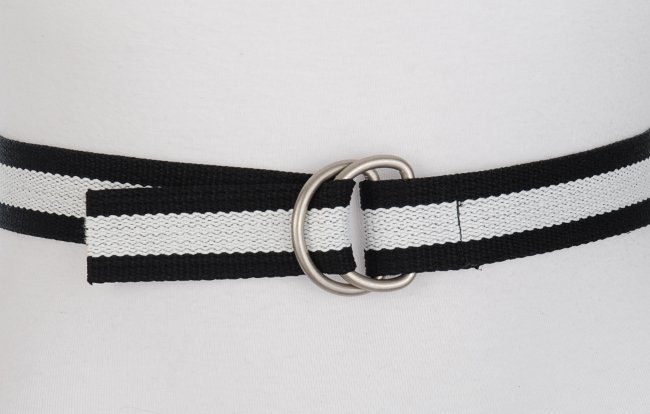 white canvas belt womens