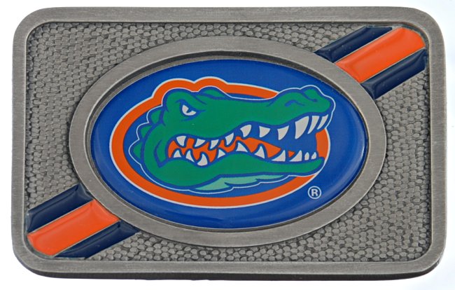 University of Florida Gators rectangular western belt buckle