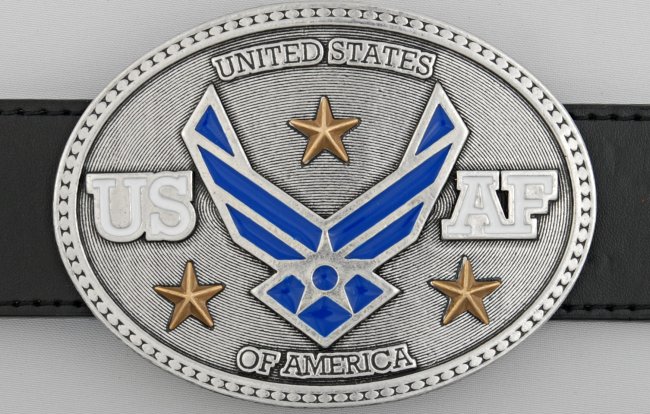 usaf belt buckle