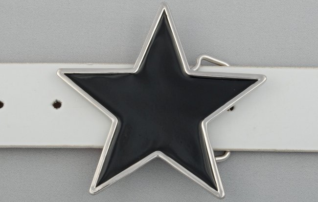 big black star belt buckle