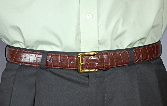 alligator dress belt