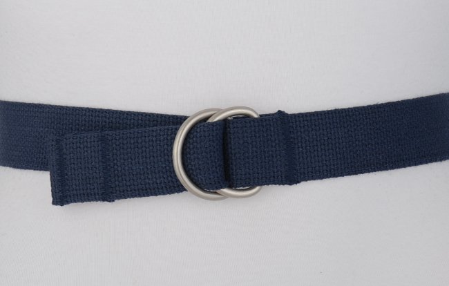 Navy Canvas D Ring Belt – William Crabtree & Sons