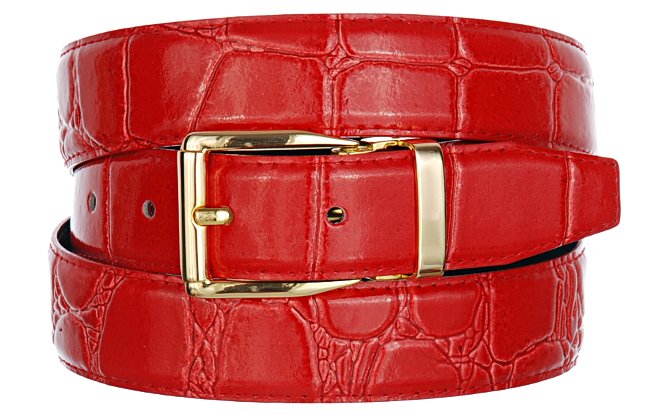 red croc belt