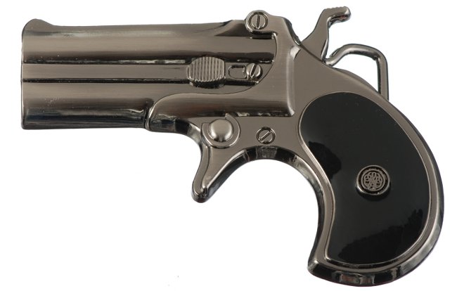 derringer shaped belt buckle