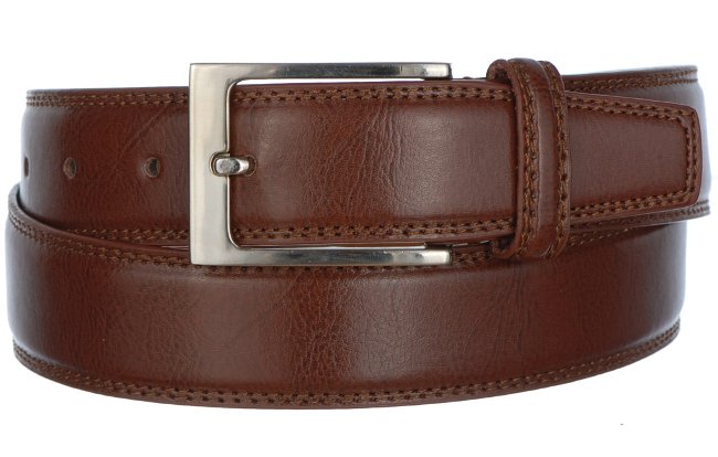 mens brown dress belt