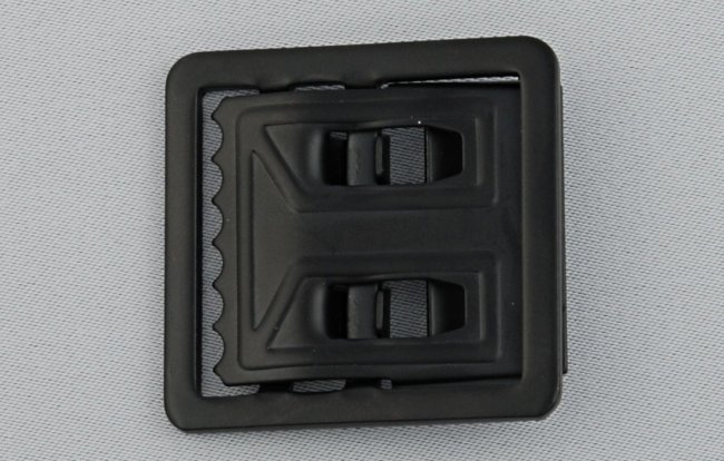 black open frame military belt buckle