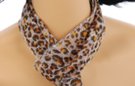 small belt scarf, gold leopard