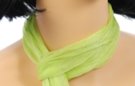small belt scarf, lime green