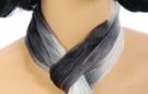 small belt scarf, gray