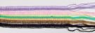 multi-color "corn-row" sequin net sash