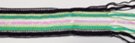 multi-color "corn-row" sequin net sash