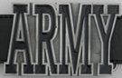 "ARMY" for US Army belt buckle