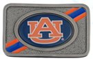Auburn University Tigers rectangular western belt buckle