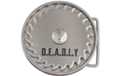 "deadly" buzz saw spinner belt buckle