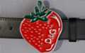 bright red "D & G" strawberry belt buckle