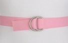 medium pink D-ring canvas belt