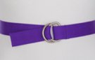 royal purple D-ring canvas belt