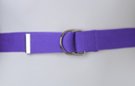 royal purple D-ring canvas belt