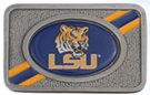 Louisiana State University Tigers rectangular western belt buckle