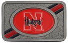 University of Nebraska Cornhuskers rectangular western belt buckle