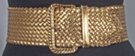 bronze 3" super wide, extra long pleather basket weave braid belt with braided buckle