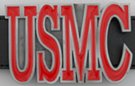 "USMC" for US Marine Corps belt buckle