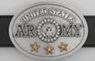 Support United States Army/Air Force/Navy with seal oval belt buckle