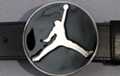 belt buckle, basketball icon on black