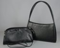 two-in-one: arch double shoulder purse with clutch/crossbody pouchette
