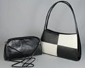 two-in-one: arch double shoulder purse with clutch/crossbody pouchette