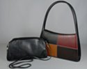 two-in-one: arch double shoulder purse with clutch/crossbody pouchette