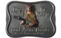 "right to arm bears" belt buckle with Rambo bear