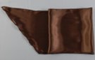 dark brown satin belt scarf