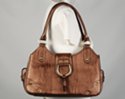 golden gate bridge metallic shoulder bag with horseshoe flap