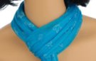 medium viscose butterfly print scarf, turquoise