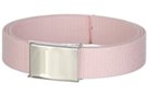 baby pink acrylic web belt and buckle