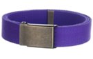 royal purple acrylic web belt and buckle