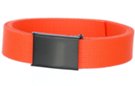 neon orange 1-1/4" military web belt with buckle