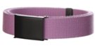 violet 1-1/4" military-style cotton blend web belt