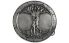 pewter disk tree of life buckle