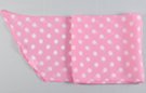 white polka dots on light pink chiffon scarf belt