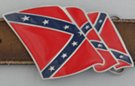 flying confederate flag belt buckle