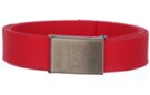 red cotton 1-1/4" military web belt