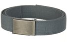 gray cotton 1-1/4" military-style web belt