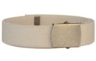 undyed natural cotton 1-1/4" military-style web belt