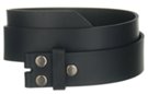 medium wide solid cowhide leather snap buckle belt strap