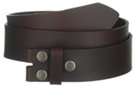 brown medium wide genuine leather snap buckle belt strap