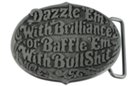 dazzle or baffle belt buckle