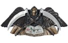 angel of death grim reaper belt buckle